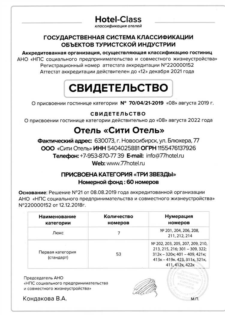 Гостиничные чеки с подтверждением в Новосибирске